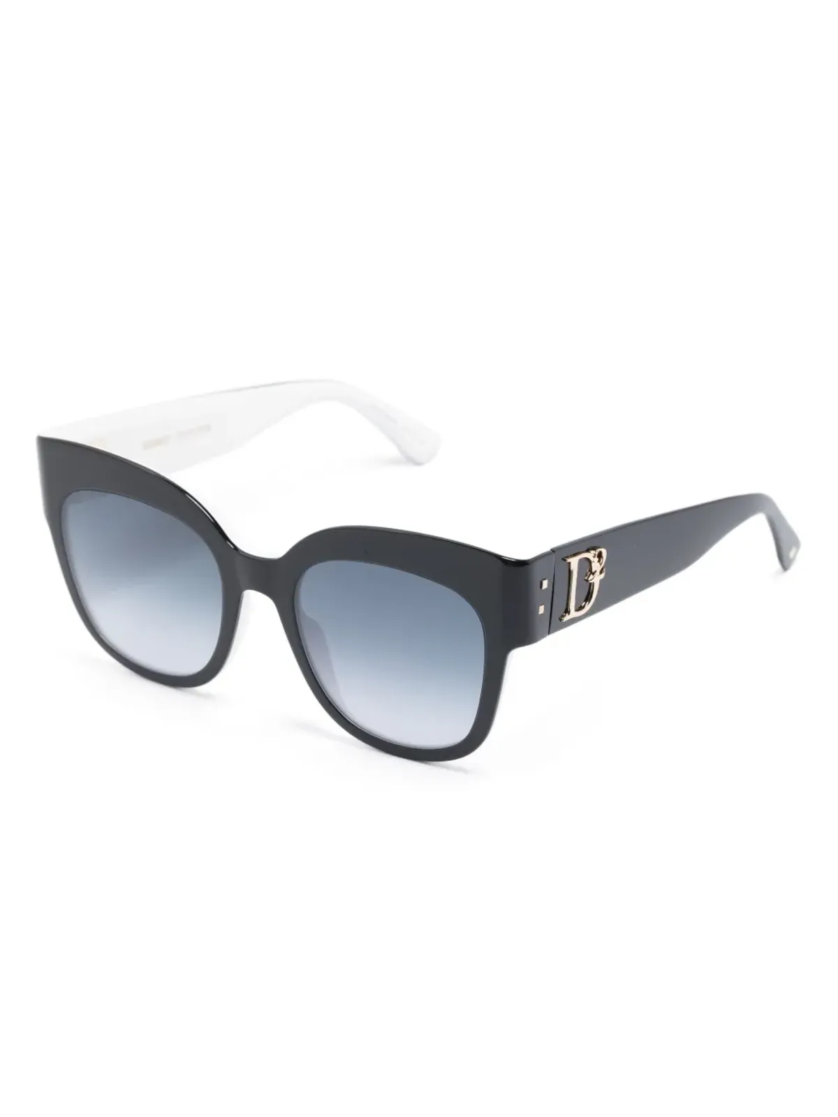 DSQUARED2 EYEWEAR ロゴプレート バタフライフレーム サングラス - 画像2