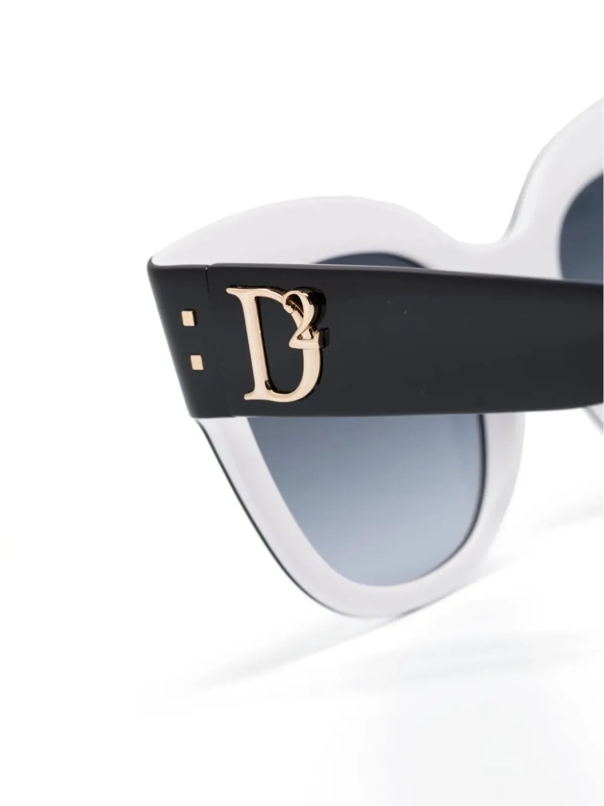 DSQUARED2 EYEWEAR ロゴプレート バタフライフレーム サングラス - 画像3