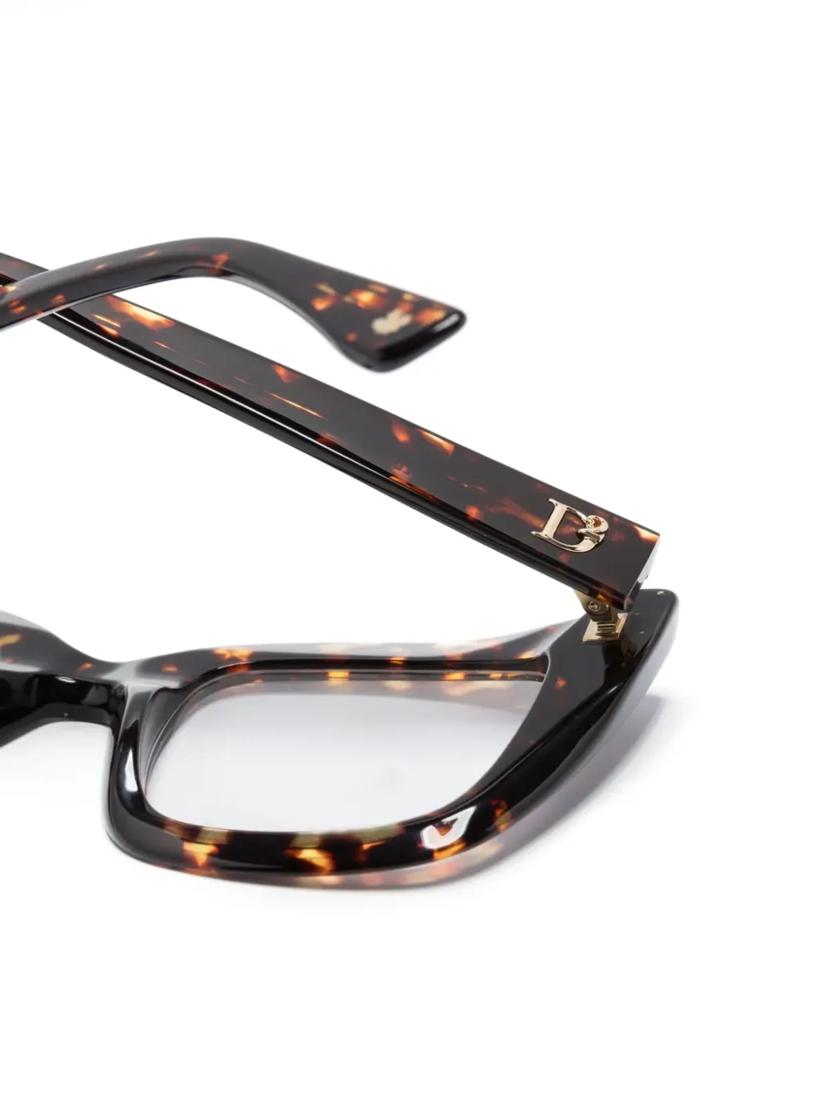 DSQUARED2 EYEWEAR Hype tortoiseshell butterfly-frame glasses - Brown - 画像3