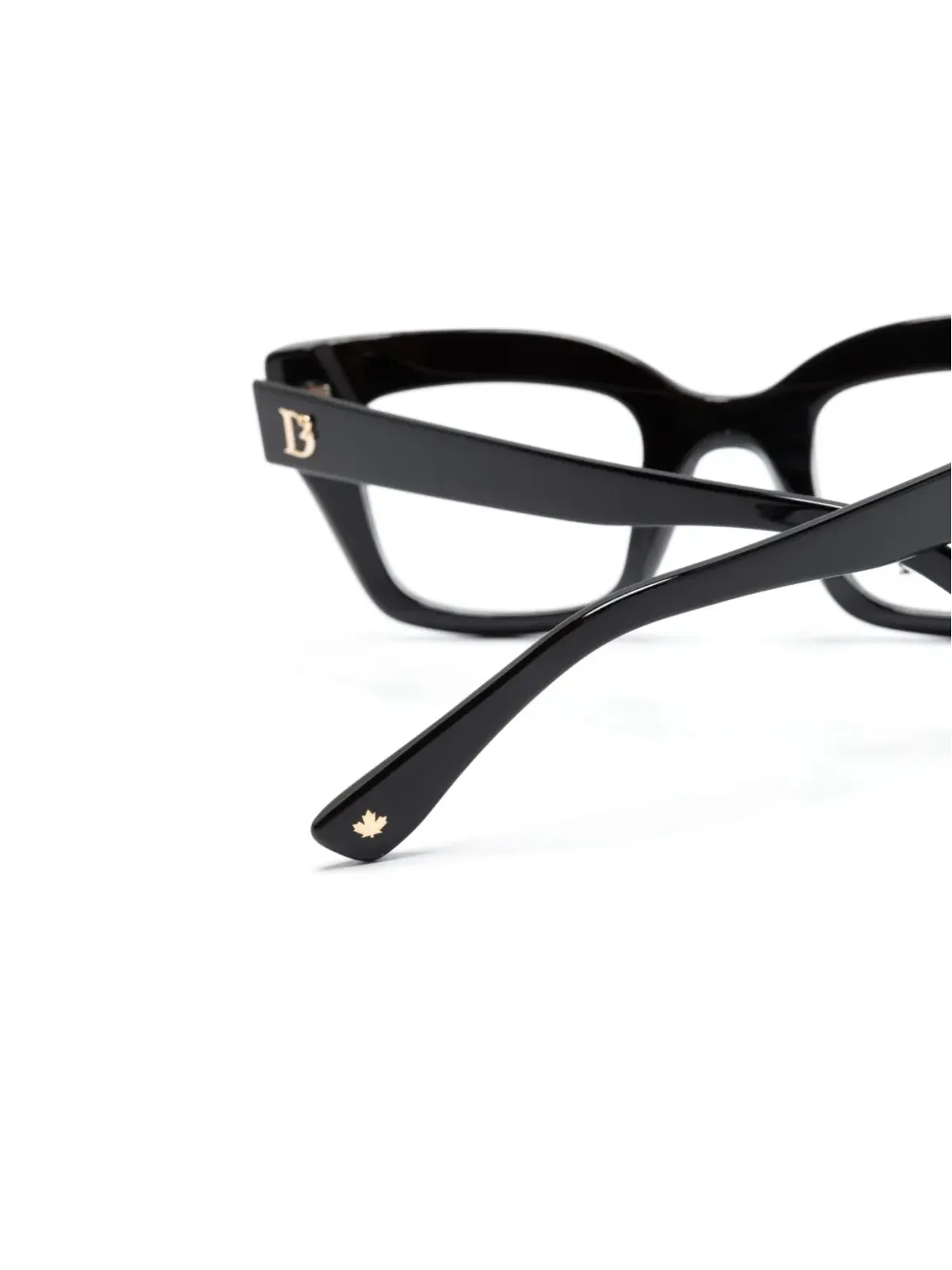 DSQUARED2 EYEWEAR 光沢の蝶形フレーム眼鏡 - ブラック - 画像3
