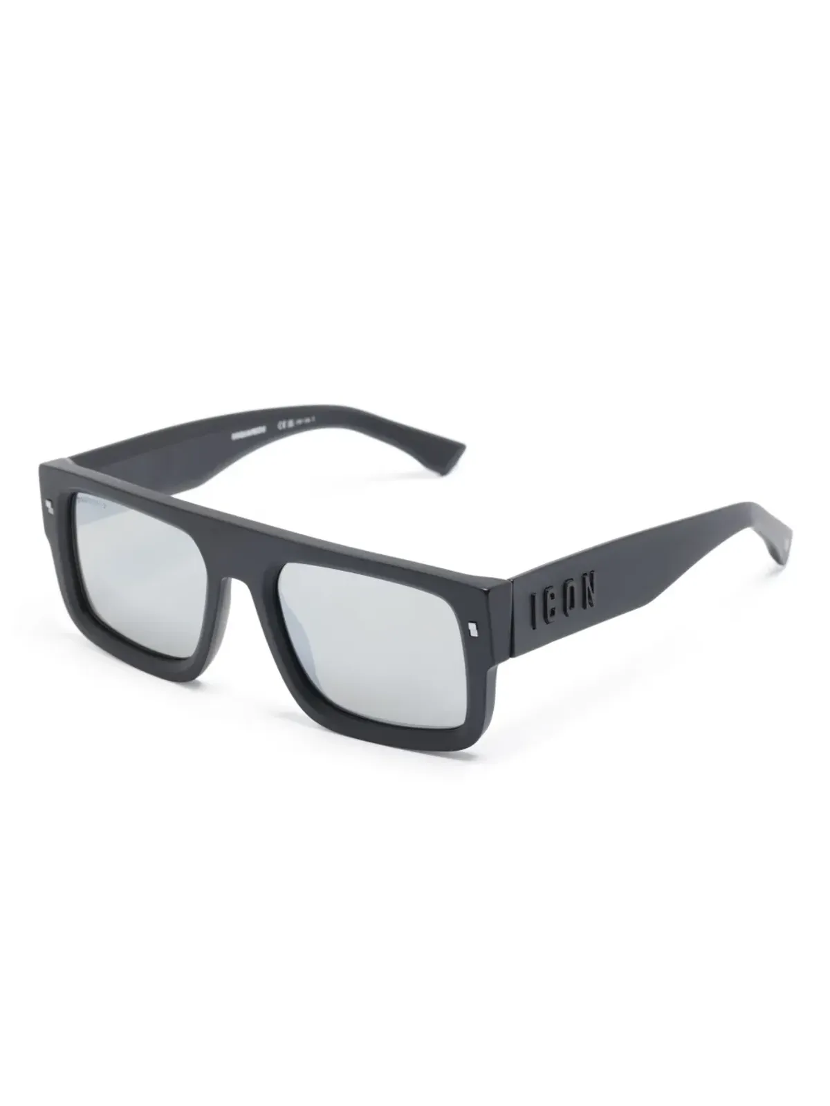 DSQUARED2 EYEWEAR アイコン スクエアフレーム サングラス - ブラック - 画像2
