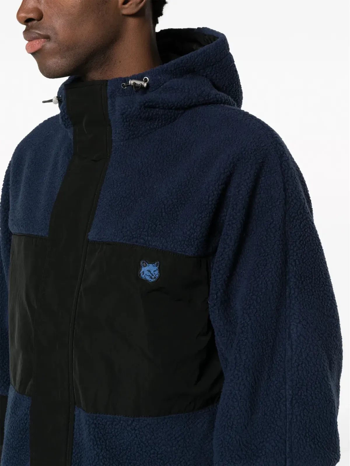 Maison Kitsuné フォックスヘッドパッチ付きフードジャケット - 画像5