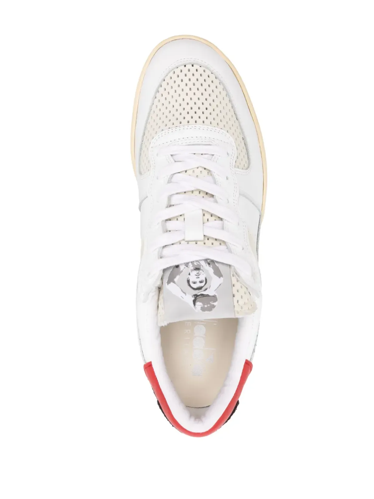 Diadora Basket panelled sneakers - White - 画像4