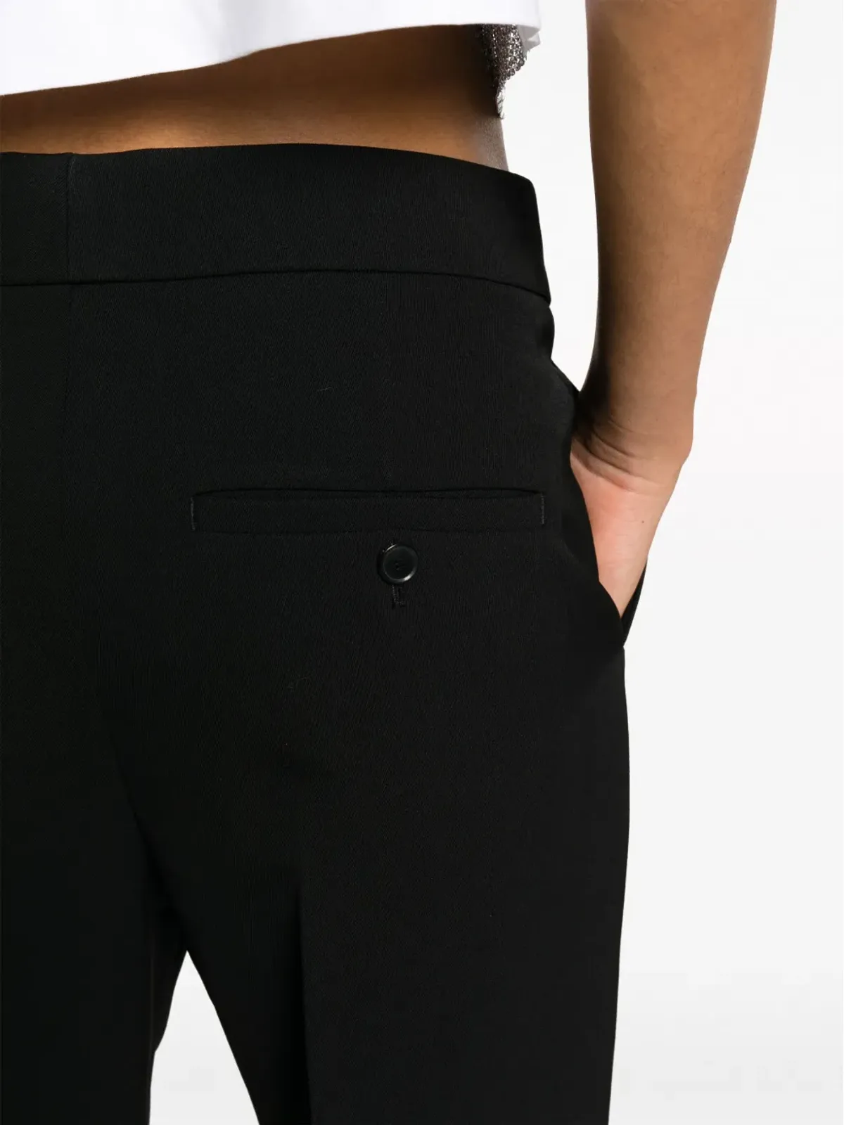 Givenchy フレアレッグ ウールパンツ ブラック - 画像5