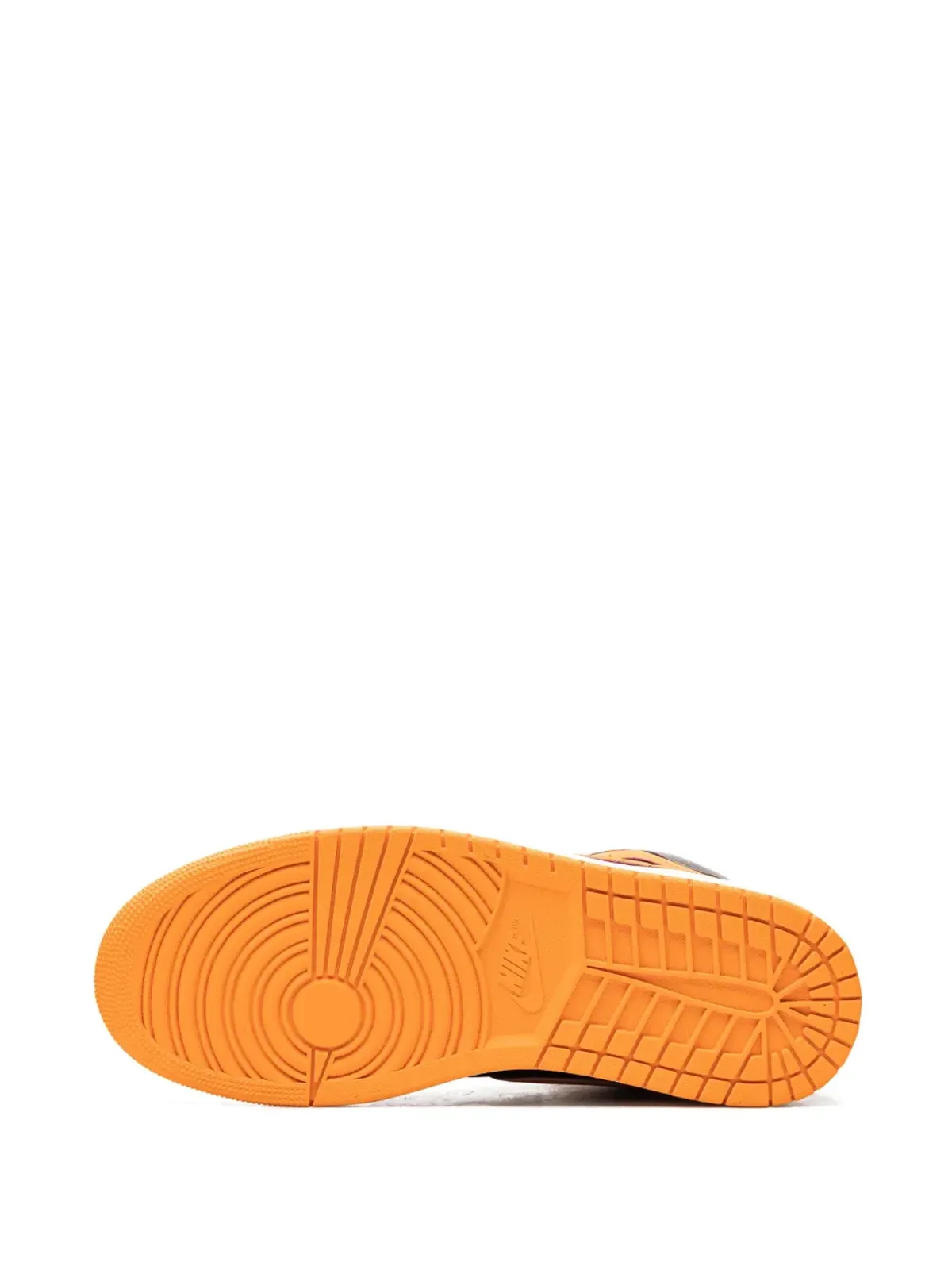 Jordan エアジョーダン 1 ミッド ブラック×オレンジ スニーカー - 画像4