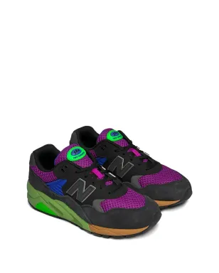New Balance 580 ファントム/パープルパンチ/グリーン スニーカー - ブラック - サムネイル2
