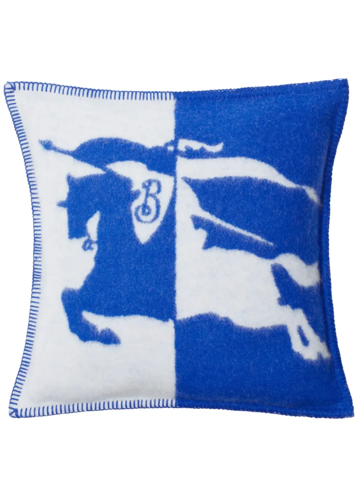 Burberry EKD-jacquard ウール クッション - Blue - 画像1