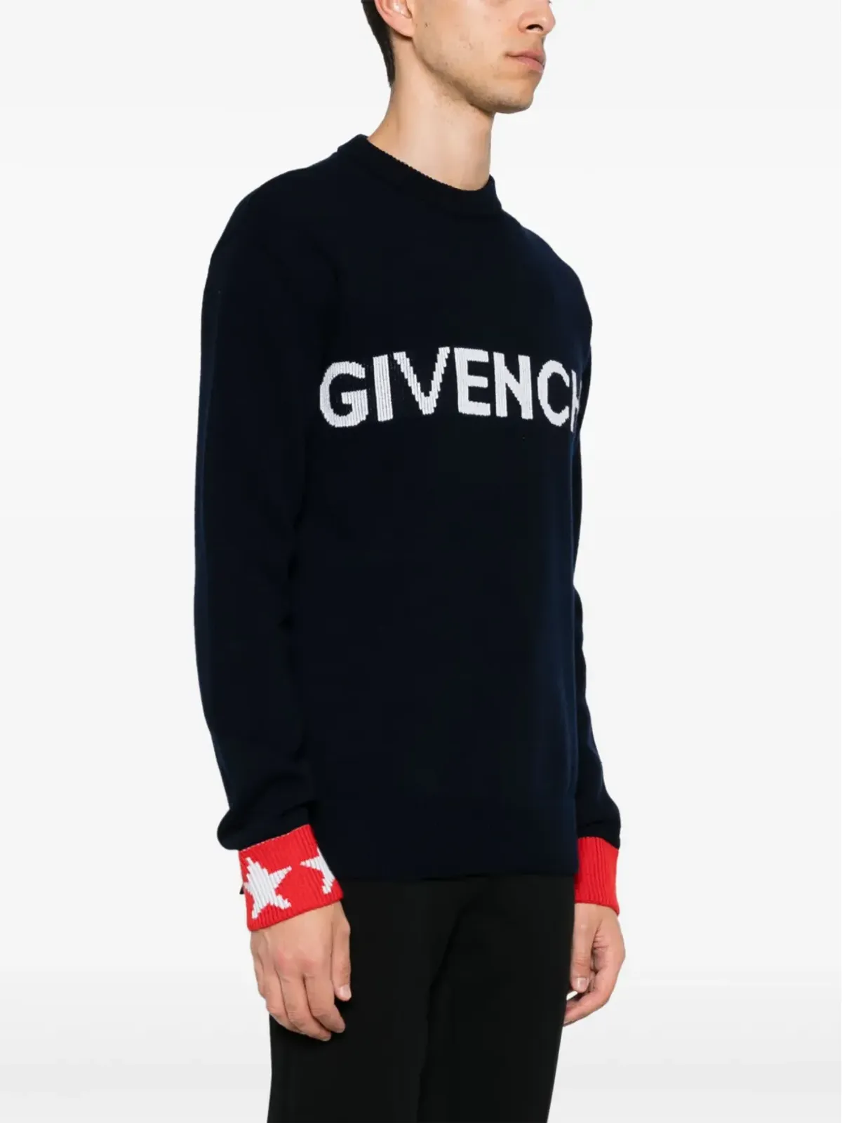 Givenchy ロゴ入りインターシャセーター - 画像3