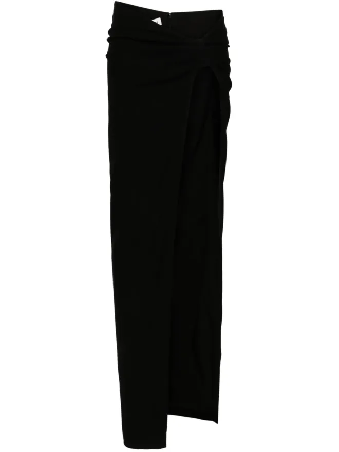 Mônot Mônot アシンメトリック サイドスリット スカート ブラックの商品画像