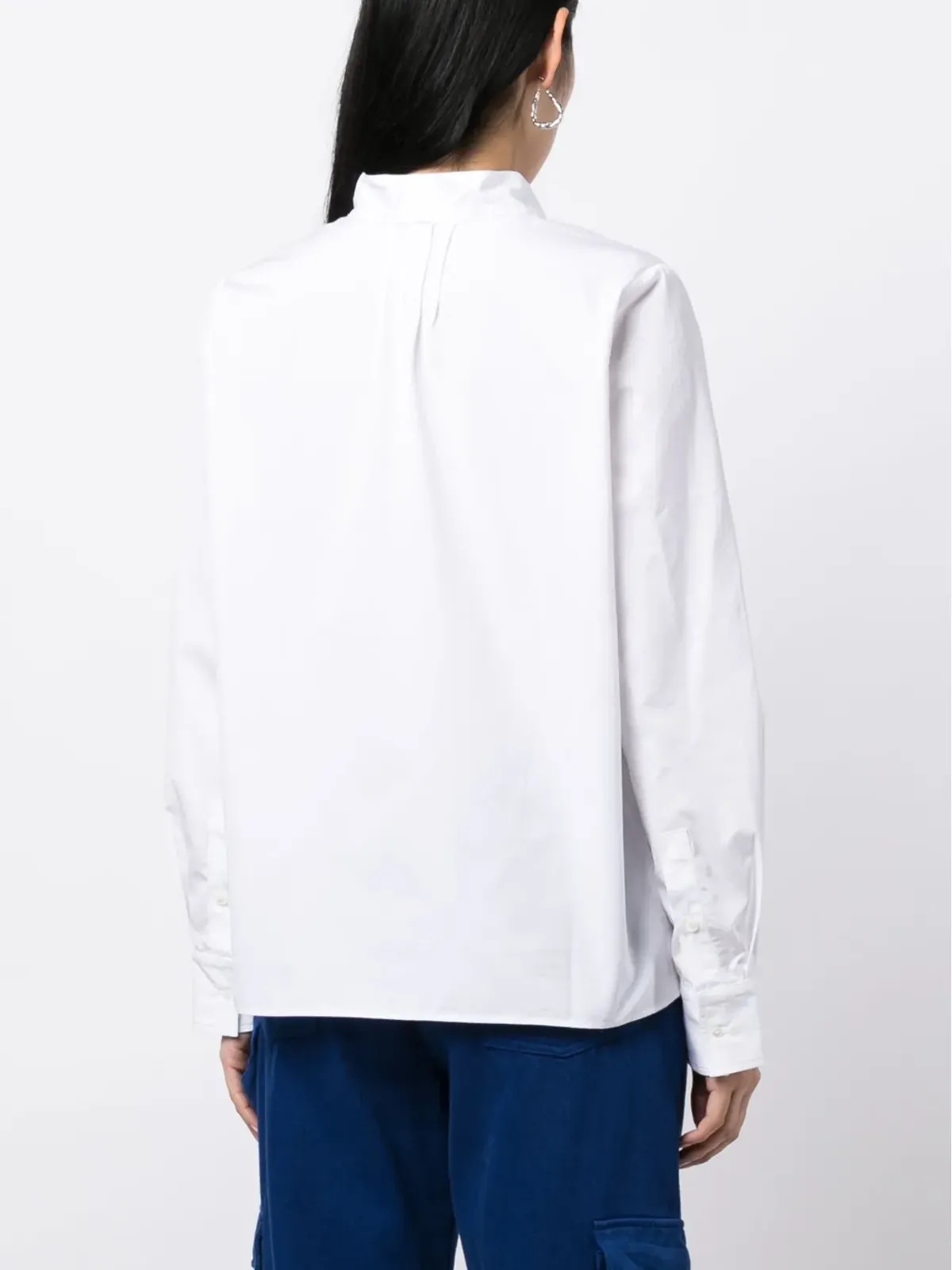 Maison Kitsuné ネックリボン付きコットンシャツ - 画像4