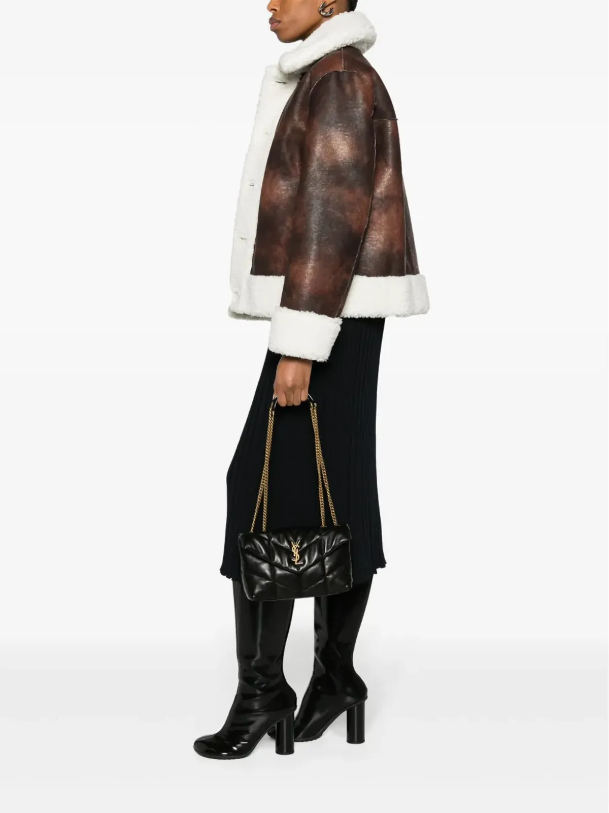 Saint Laurent パファー・トイ キルティングショルダーバッグ ブラック - 画像2