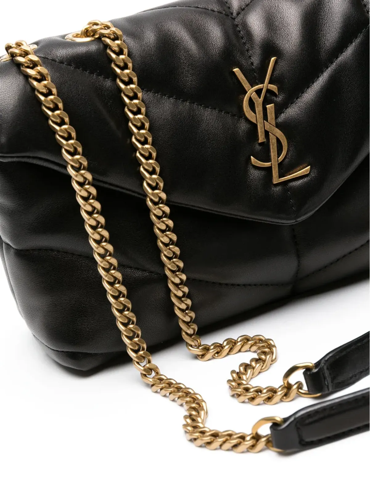 Saint Laurent パファー・トイ キルティングショルダーバッグ ブラック - 画像4