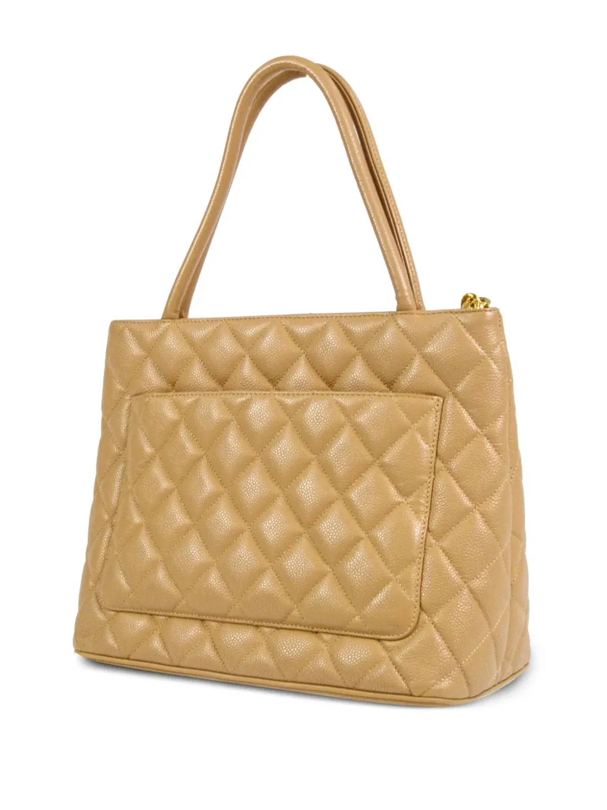 CHANEL ビンテージ 2002 メダリオン キルテッド トートバッグ - 画像2