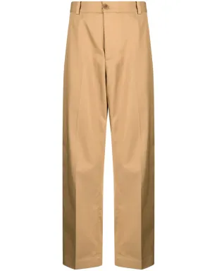 Maison Kitsuné ミッドライズストレートパンツ コットン ブラウン - サムネイル1