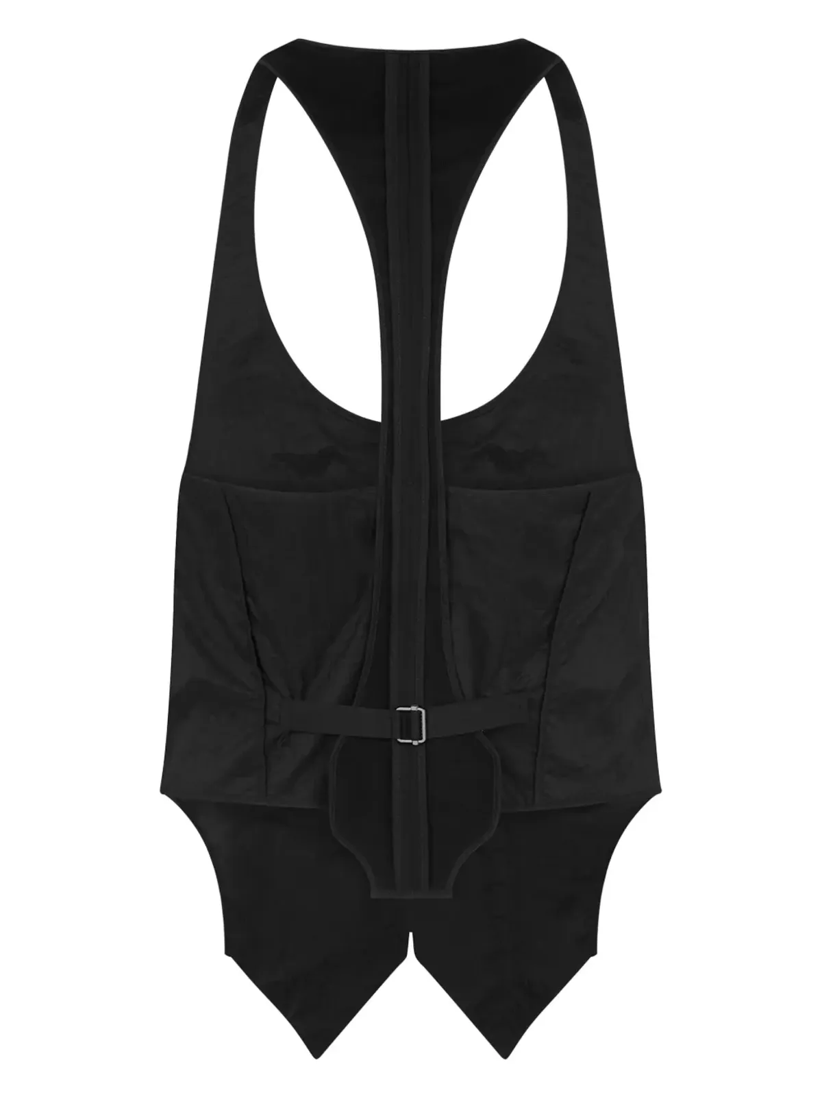 DSQUARED2 デコンストラクテッド パネルド ウエストコート ブラック - 画像2