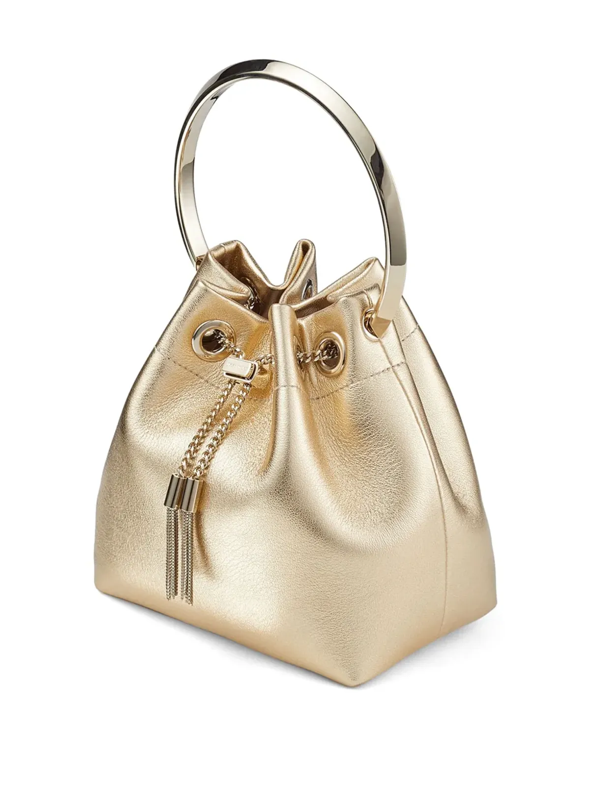 Jimmy Choo Bon Bon メタリック仕上げ バケットバッグ - ゴールド - 画像5