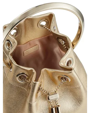 Jimmy Choo Bon Bon メタリック仕上げ バケットバッグ - ゴールド - サムネイル4