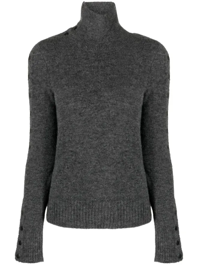 Isabel Marant ISABEL MARANT Malo コンバーチブル ニット セーター - グレーの商品画像