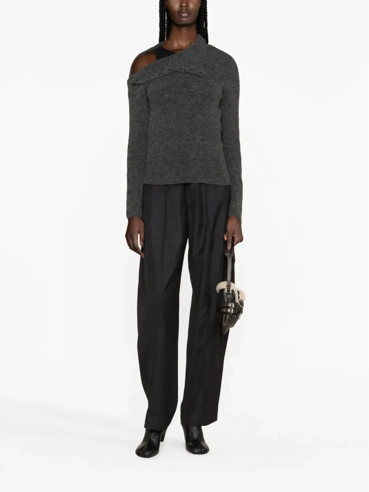 ISABEL MARANT Malo コンバーチブル ニット セーター - グレー - 画像2