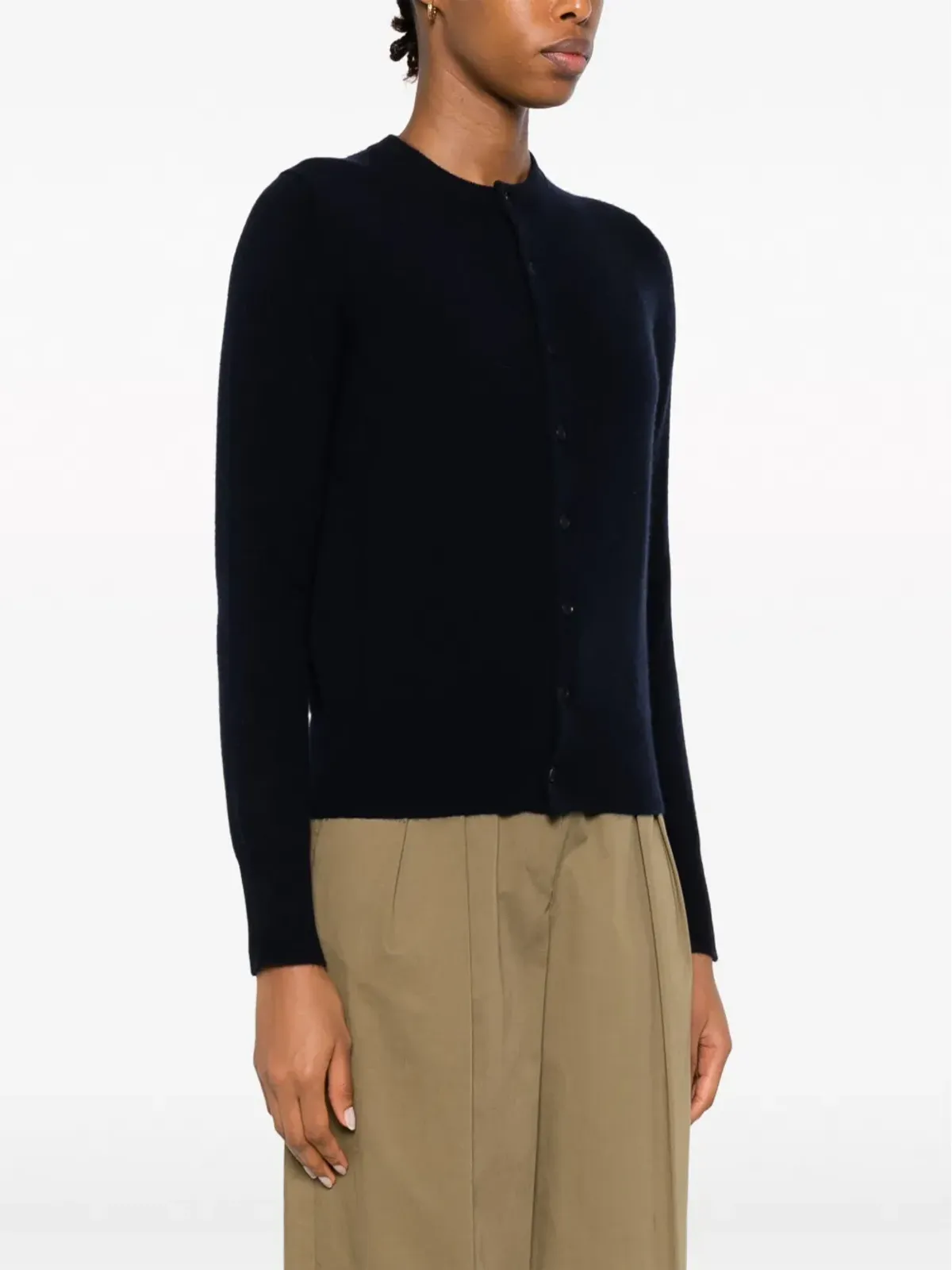 extreme cashmere ラウンドネックカシミアカーディガン - 画像3