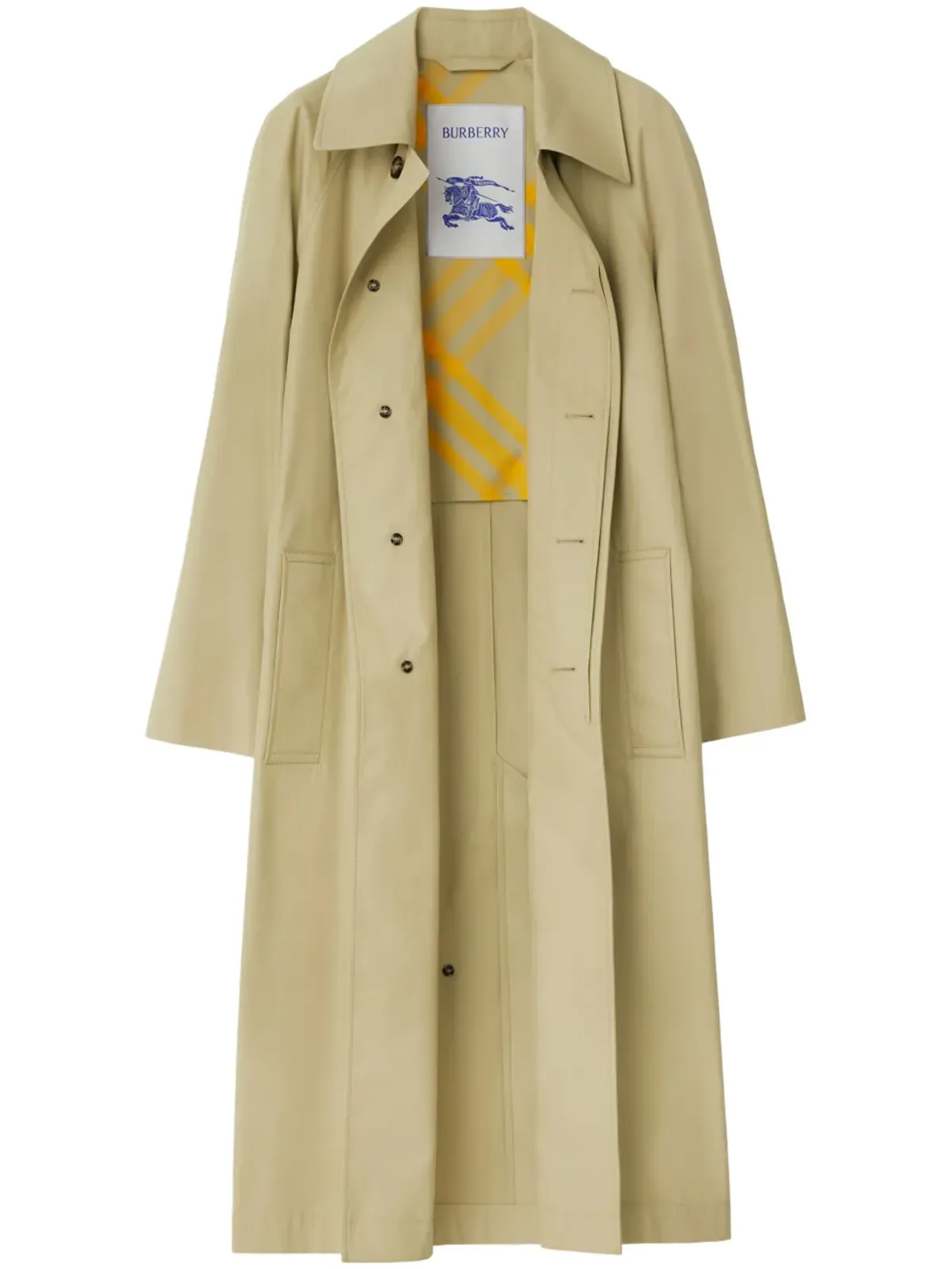 Burberry Bradford Car コットン トレンチコート - ベージュ系 - 画像1