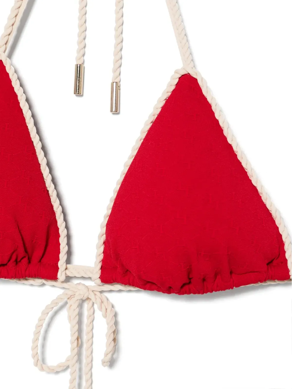La Perla モノグラム三角ビキニトップ - 画像3