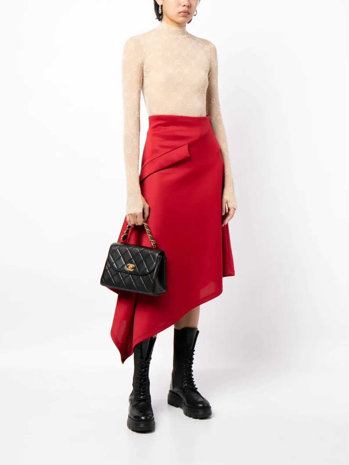 ビンテージ CHANEL クラシックフラップ ハンドバッグ - 画像2