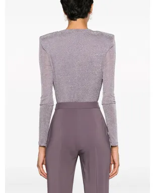 Elisabetta Franchi プランジスタイル ルレックス ボディスーツ - サムネイル4