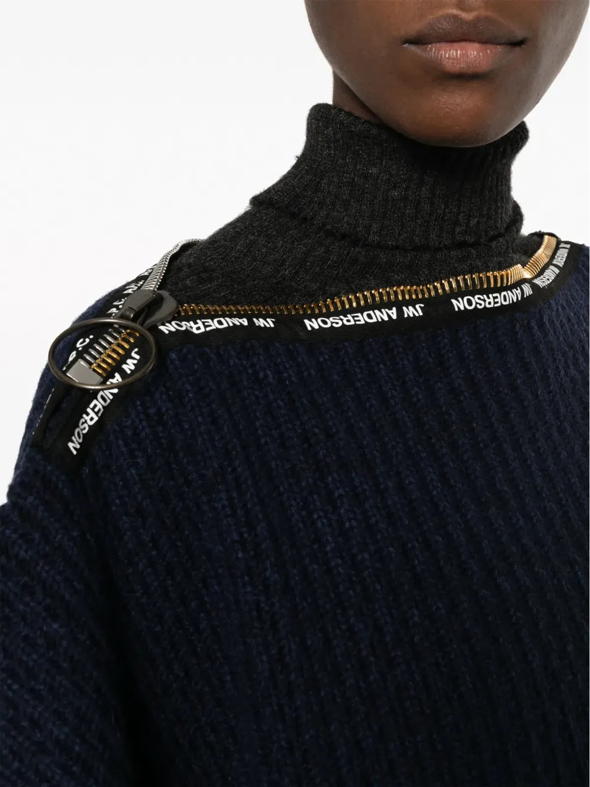 A.P.C. x JW Anderson リブ編みカフタン - ブルー - 画像5