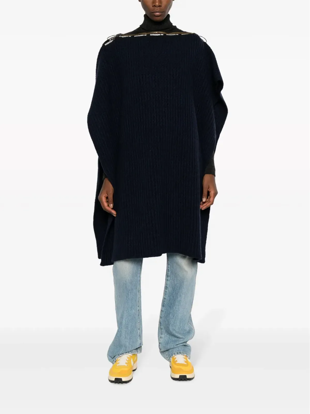 A.P.C. x JW Anderson リブ編みカフタン - ブルー - 画像2