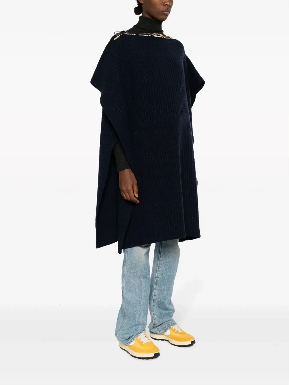 A.P.C. x JW Anderson リブ編みカフタン - ブルー - 画像3