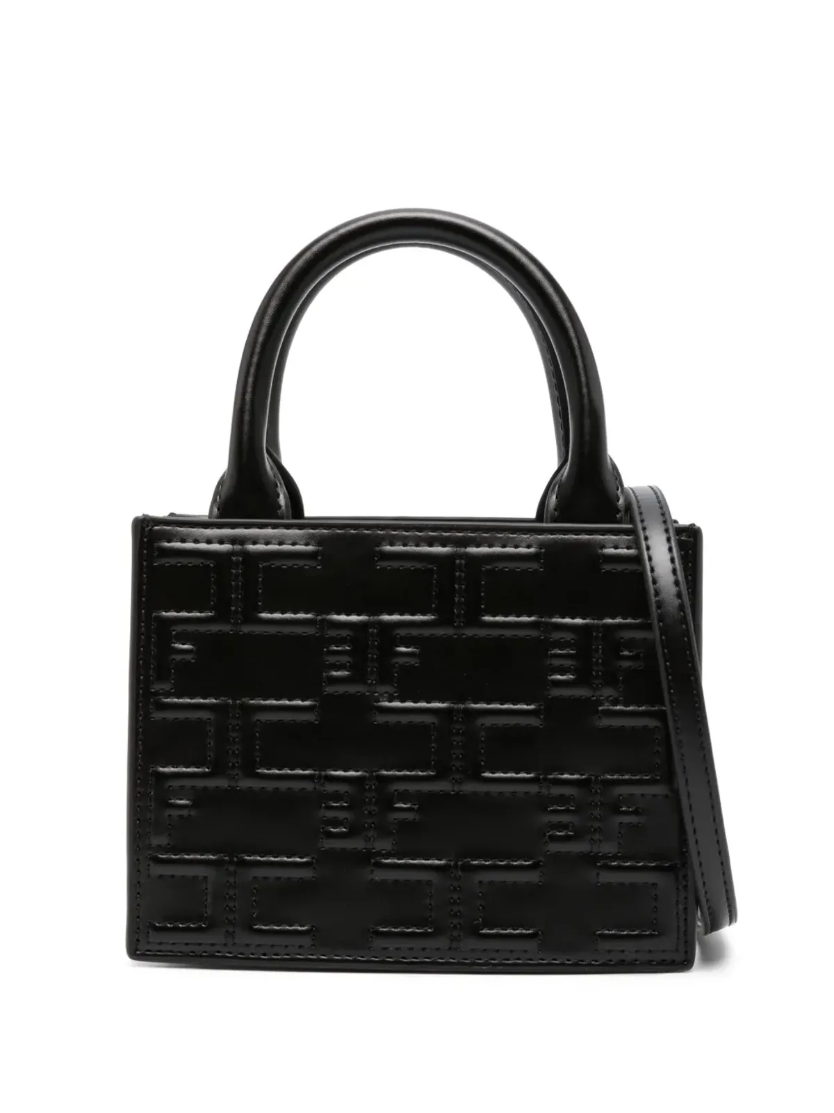 Elisabetta Franchi モノグラム ミニバッグ - ブラック - 画像1