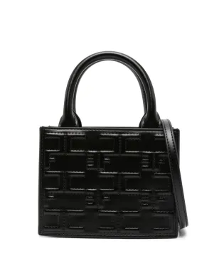 Elisabetta Franchi モノグラム ミニバッグ - ブラック - サムネイル1