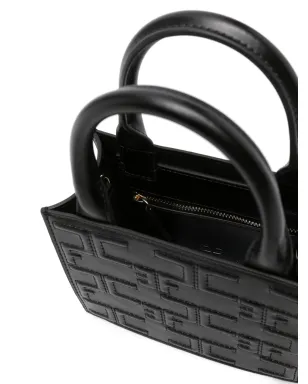 Elisabetta Franchi モノグラム ミニバッグ - ブラック - サムネイル5