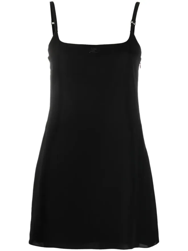 Courrèges Courrèges ロゴパッチ ミニスリップドレスの商品画像
