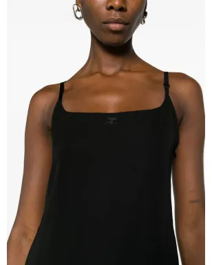 Courrèges ロゴパッチ ミニスリップドレス - サムネイル5