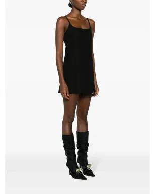Courrèges ロゴパッチ ミニスリップドレス - サムネイル3