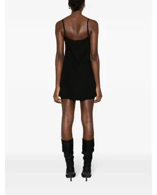Courrèges ロゴパッチ ミニスリップドレス - サムネイル4
