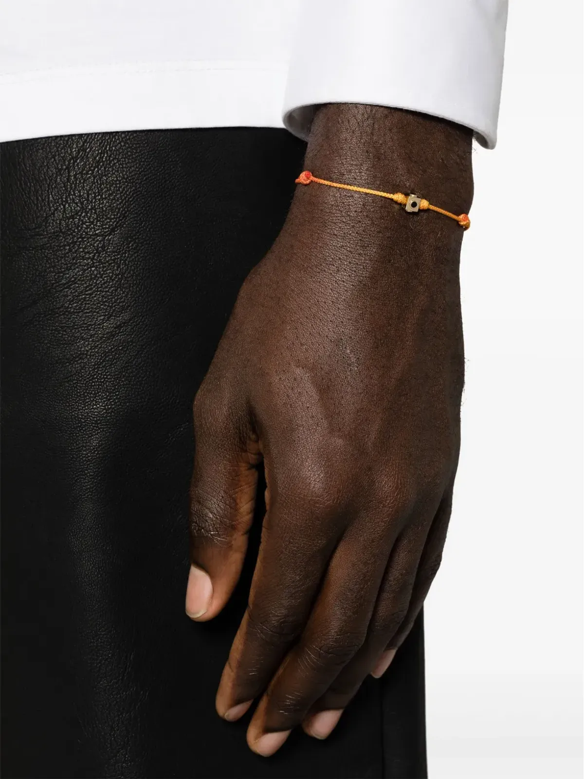 LUIS MORAIS 14kt イエローゴールド 煙水晶 コードブレスレット - 画像2