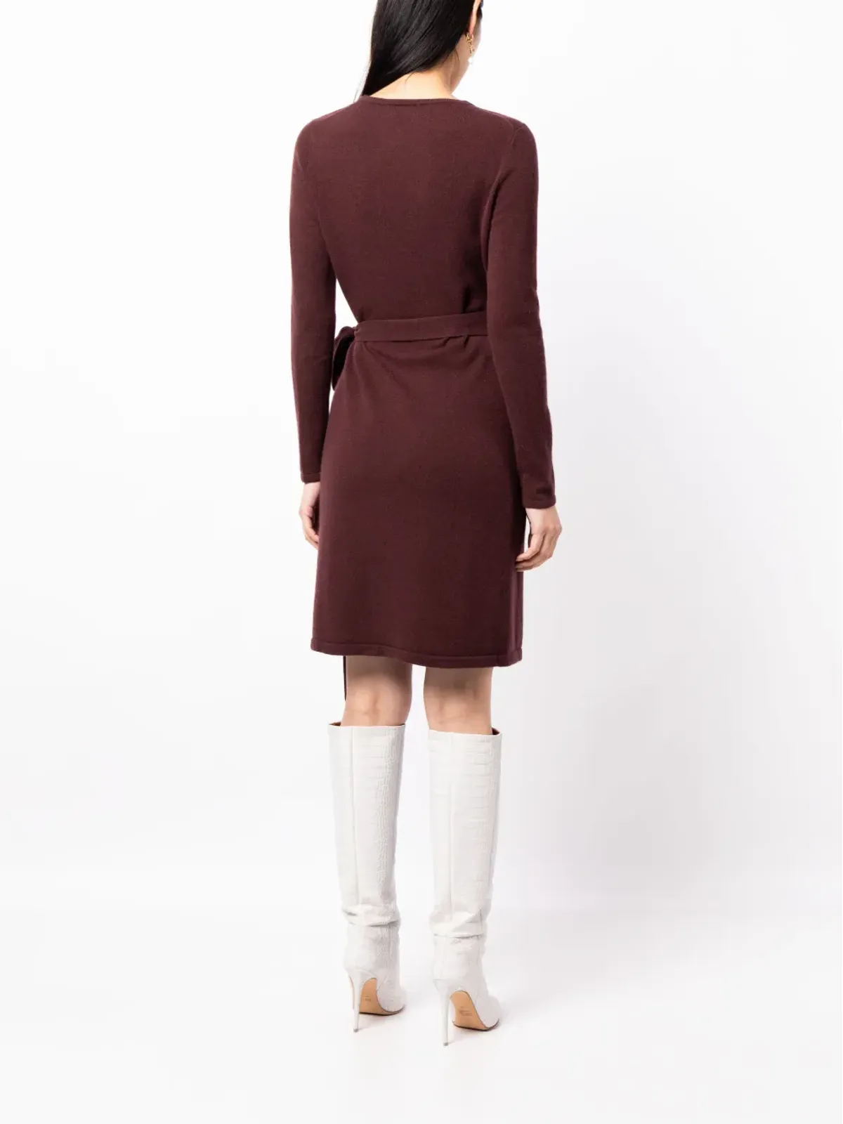 DVF Diane von Furstenberg リンダ ラップ Vネック ミニドレス - 画像4