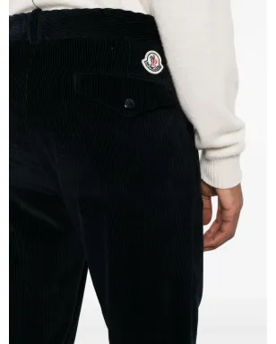 Moncler ロゴアップリケ コーデュロイ パンツ - サムネイル5