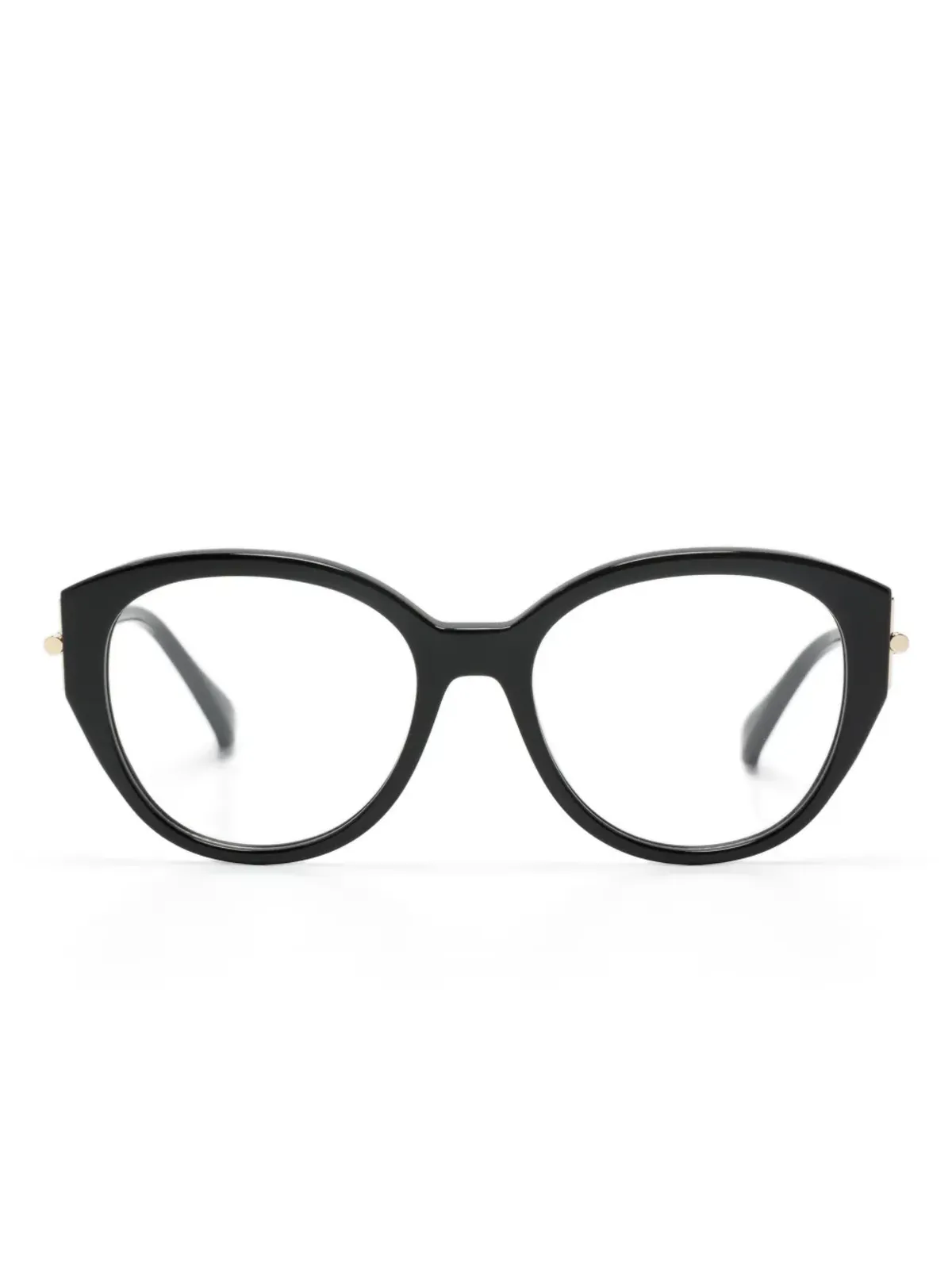 Max Mara Eyewear ロゴ刻印 丸型フレーム眼鏡 - 画像1