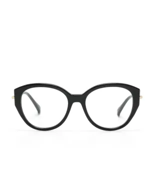 Max Mara Eyewear ロゴ刻印 丸型フレーム眼鏡 - サムネイル1