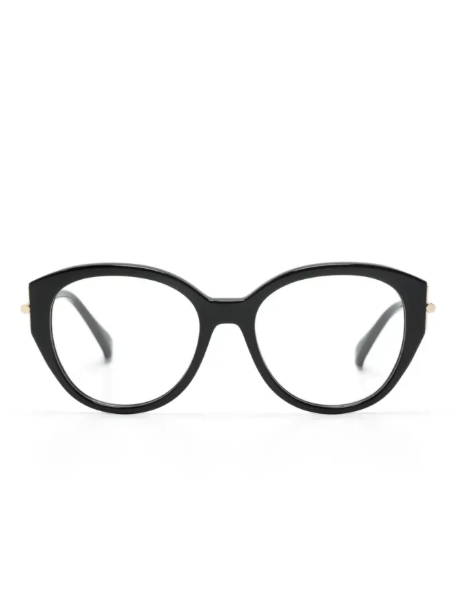 Max Mara Eyewear Max Mara Eyewear ロゴ刻印 丸型フレーム眼鏡の商品画像