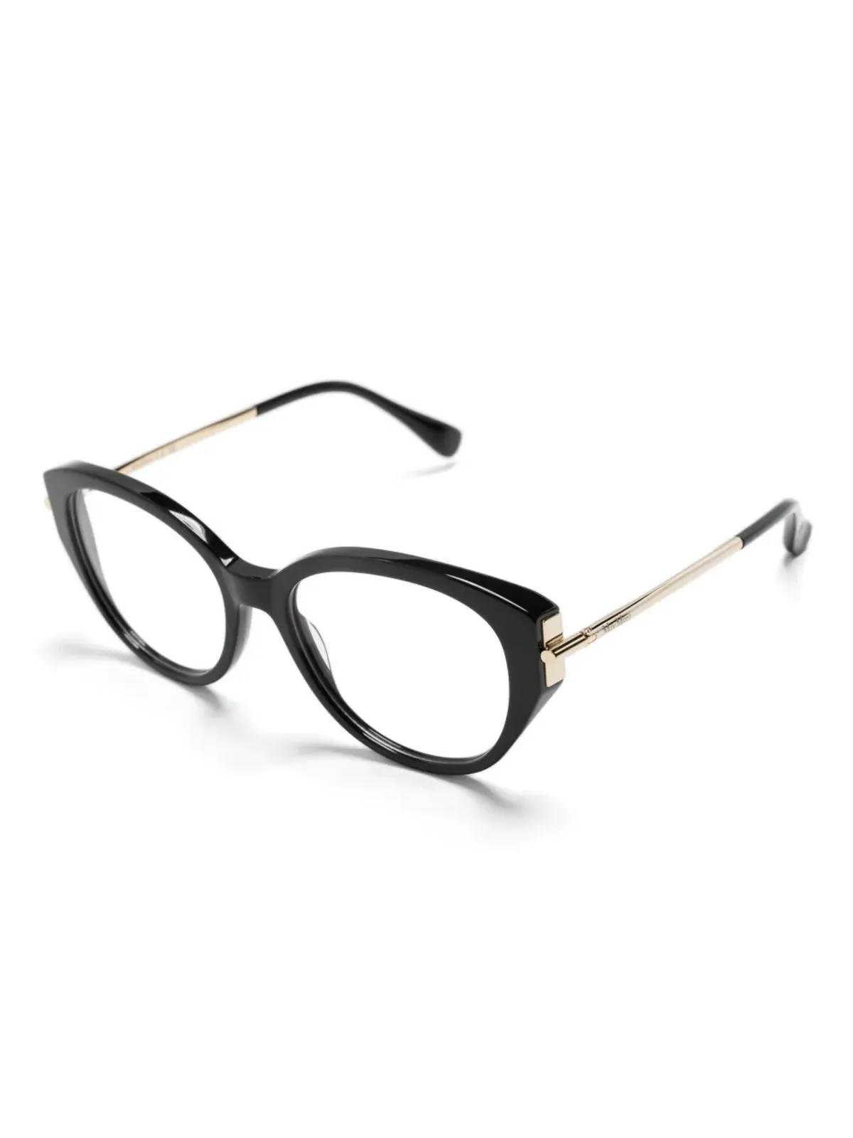 Max Mara Eyewear ロゴ刻印 丸型フレーム眼鏡 - 画像2