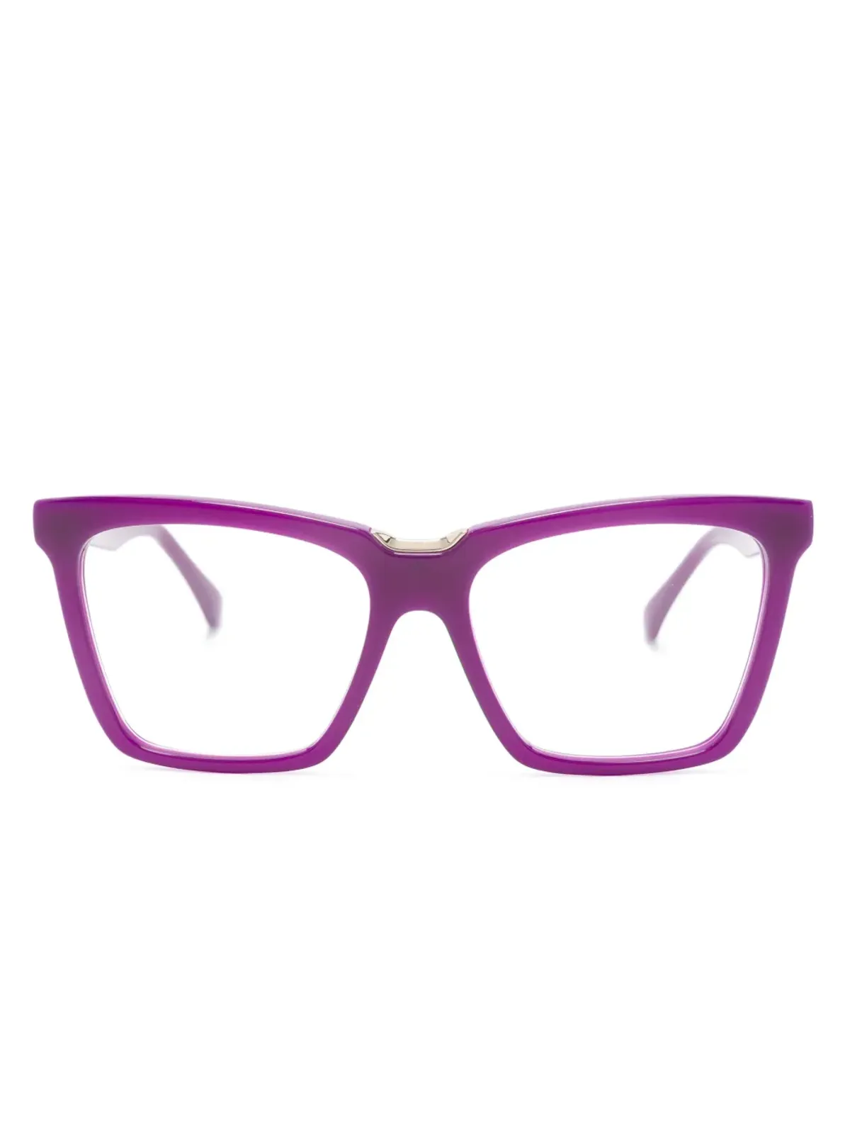 Max Mara Eyewear ロゴ入りスクエアフレーム眼鏡 - 画像1