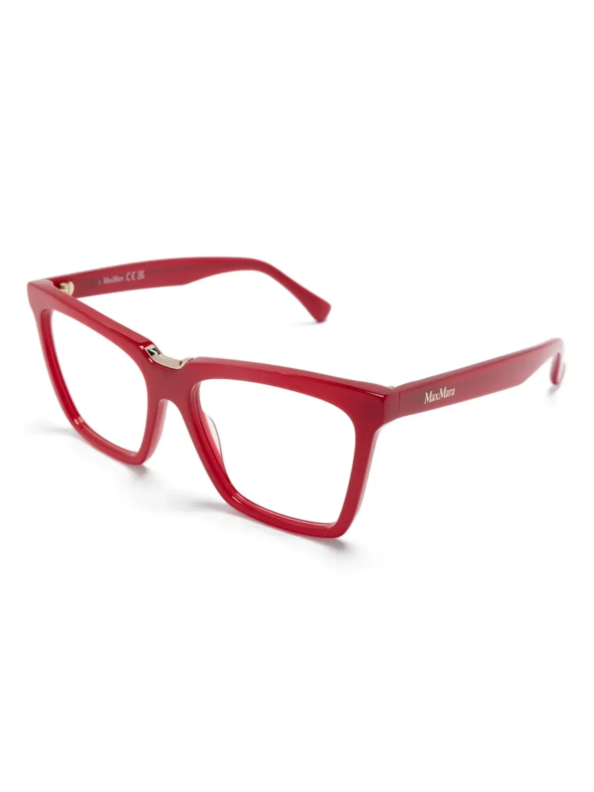 Max Mara Eyewear ロゴプリント キャットアイフレーム眼鏡 - 画像2
