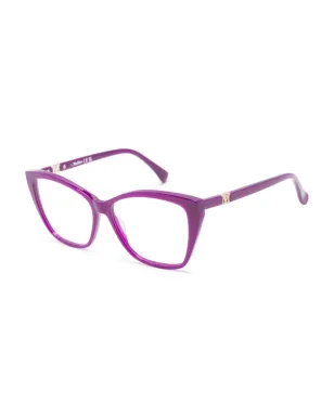 Max Mara Eyewear MM5036 081 ロゴプレート スクエア メガネ - パープル - サムネイル2