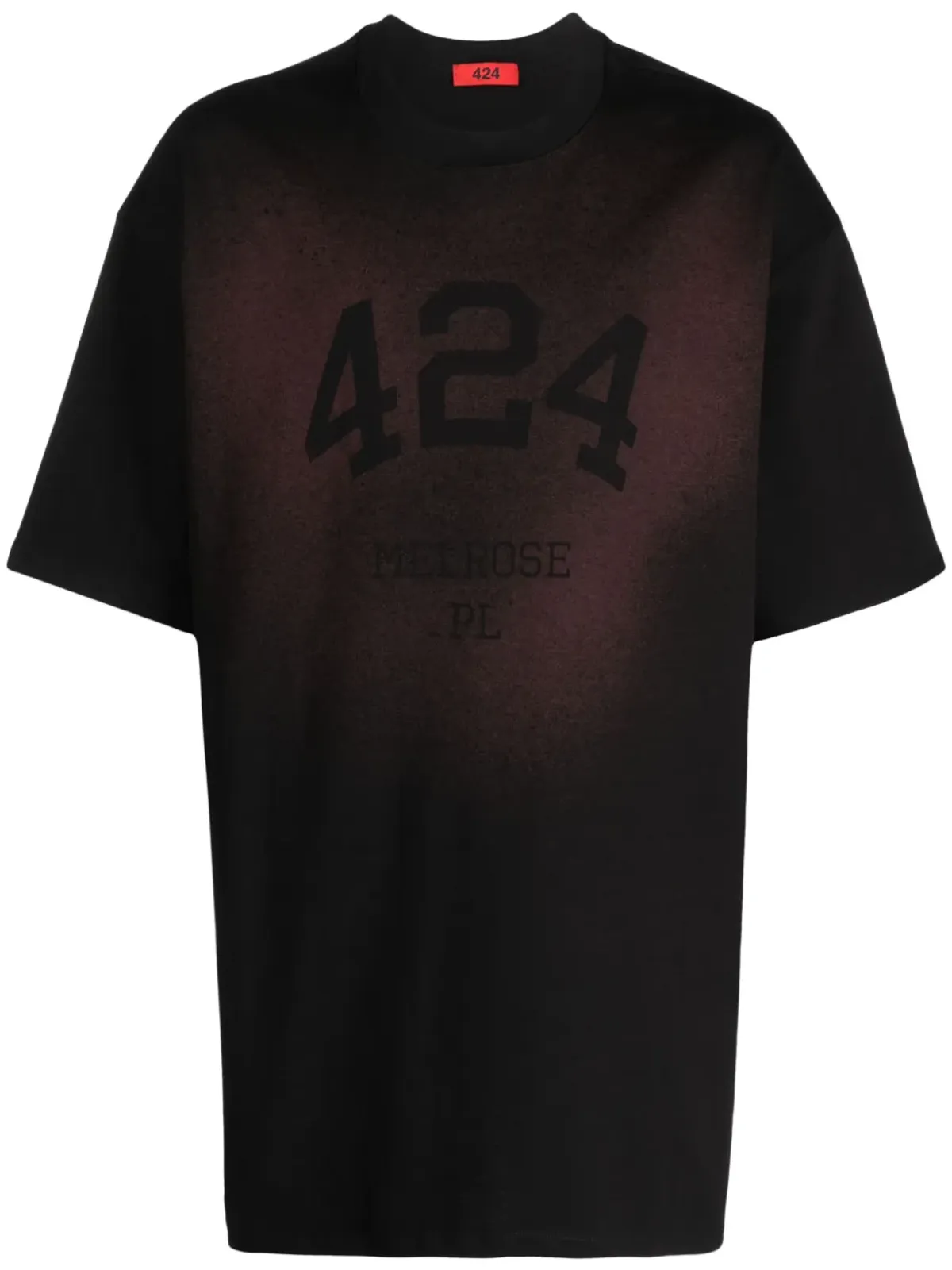 424 ロゴプリント・フェードド コットン Tシャツ - 画像1