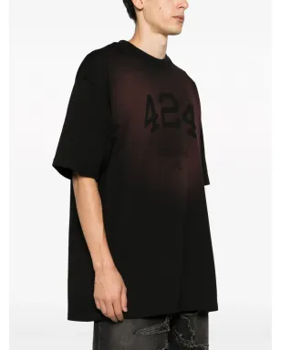 424 ロゴプリント・フェードド コットン Tシャツ - サムネイル3
